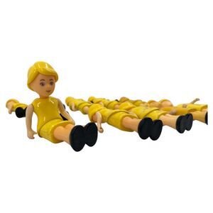 Little Tikes Dollhouse Mother Woman people Yellow Dress hair VTG